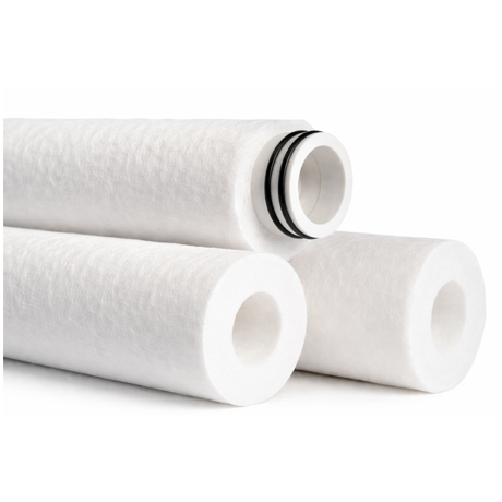 Spun filter cartridge
